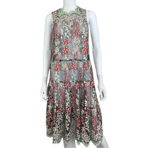 Gorgeous embroidered cocktail dress - great for spring events!